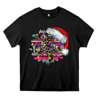 Black serape and leopard christmas Heavy Core Tee - CowhideDigitalArt