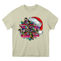 Mossy serape and leopard christmas Heavy Core Tee - CowhideDigitalArt