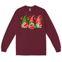 Burgundy watermelon gnomes Long Sleeve Tee - Zillion Design Studio