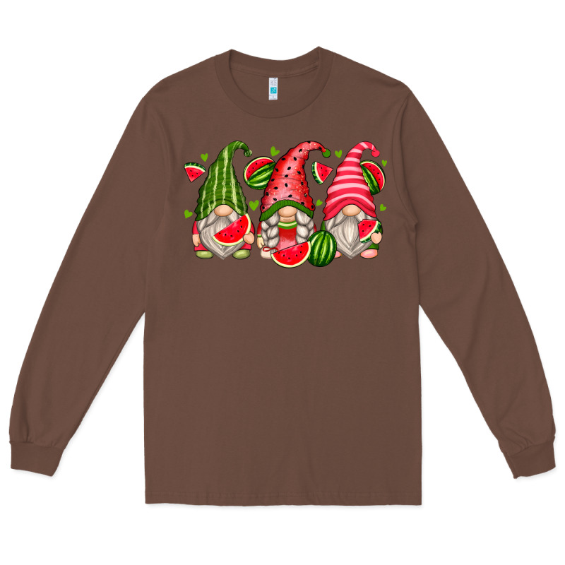 Watermelon Gnomes Long Sleeve Tee by Zillion Design Studio | Teevron