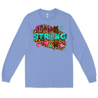 Colony Blue she is strong Long Sleeve Tee - texasbilliewilder