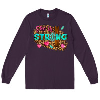 Plum she is strong Long Sleeve Tee - texasbilliewilder