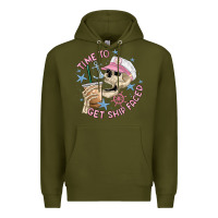 Army Green time to get ship faced Premium Hoodie - MaliasSmallBusiness