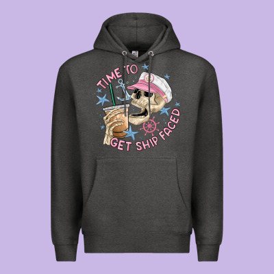 Time To Get Ship Faced Premium Hoodie Designed By Maliassmallbusiness