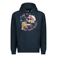 Navy time to get ship faced Premium Hoodie - MaliasSmallBusiness