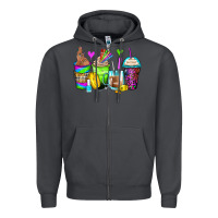 Smoke nail art coffee cups Zipper Hoodie - Zillion Design Studio