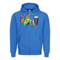 True Royal nail art coffee cups Zipper Hoodie - Zillion Design Studio