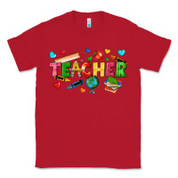 Red teacher Classic Tee - texasbilliewilder