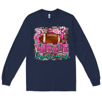 Navy tackle breast cancer Long Sleeve Tee - AdoDesignShop
