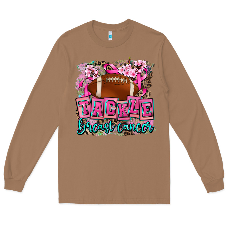 Tackle Breast Cancer Long Sleeve Tee by AdoDesignShop | Teevron