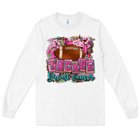 White tackle breast cancer Long Sleeve Tee - AdoDesignShop