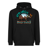 Black armadillo by morning Heavyweight Hoodie - RacoonDesign