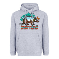 Heather Grey armadillo by morning Heavyweight Hoodie - RacoonDesign