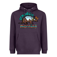 Plum armadillo by morning Heavyweight Hoodie - RacoonDesign