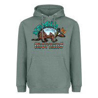 Sage armadillo by morning Heavyweight Hoodie - RacoonDesign