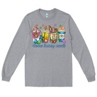 Heather Grey some bunny needs easter coffee cups Long Sleeve Tee - texasbilliewilder