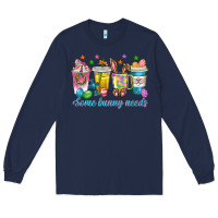 Navy some bunny needs easter coffee cups Long Sleeve Tee - texasbilliewilder