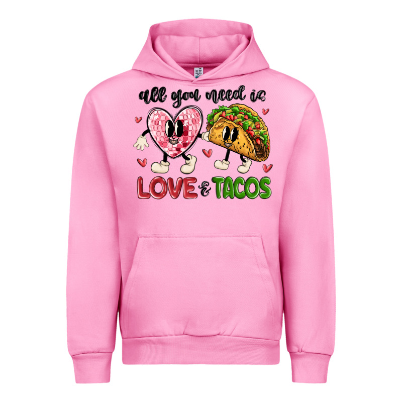 All You Need Is Love And Tacos Urban Hoodie by MaliasSmallBusiness | Teevron