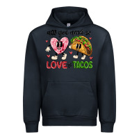 Navy all you need is love and tacos Urban Hoodie - MaliasSmallBusiness