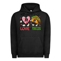 Pigment Black all you need is love and tacos Urban Hoodie - MaliasSmallBusiness