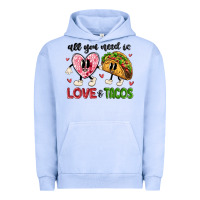 Pigment Grape Ice all you need is love and tacos Urban Hoodie - MaliasSmallBusiness