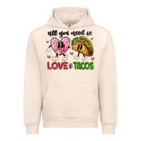 Sandshell all you need is love and tacos Urban Hoodie - MaliasSmallBusiness
