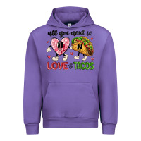 Tulip all you need is love and tacos Urban Hoodie - MaliasSmallBusiness