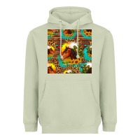 Matcha desert horse seamless patern Heavyweight Hoodie - HRA Design Shop