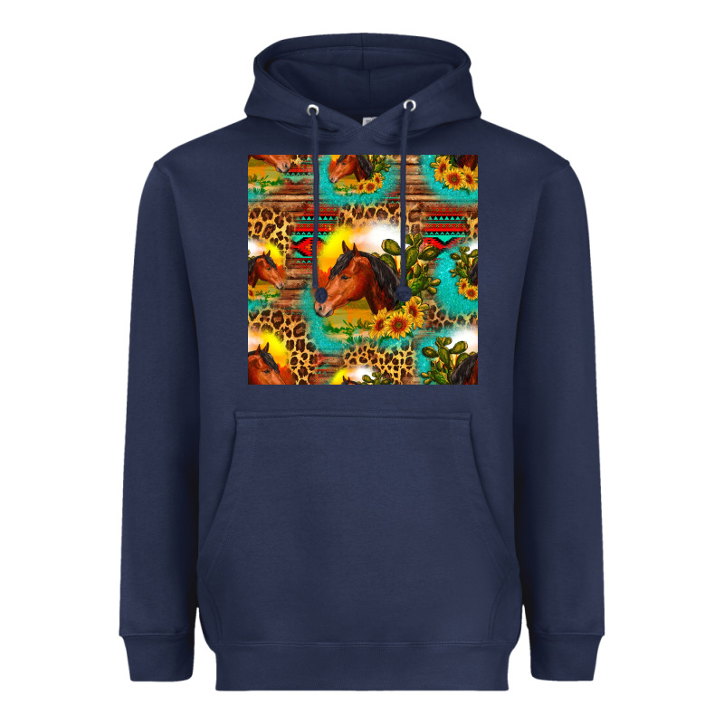 Desert Horse Seamless Patern Heavyweight Hoodie by HRA Design Shop | Teevron