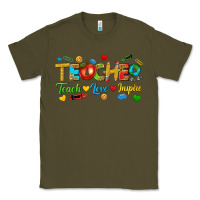 Army Green teacher teach love inspire tbw Classic Tee - texasbilliewilder