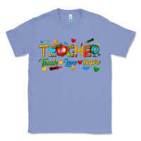 Colony Blue teacher teach love inspire tbw Classic Tee - texasbilliewilder