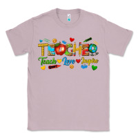 Lilac teacher teach love inspire tbw Classic Tee - texasbilliewilder