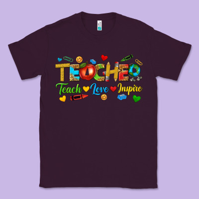 Classic Tee teacher teach love inspire tbw