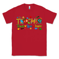 Red teacher teach love inspire tbw Classic Tee - texasbilliewilder