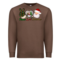 Chestnut peace love christmas Premium Sweatshirt - BundleAndBundleShop