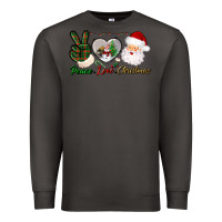 Smoke peace love christmas Premium Sweatshirt - BundleAndBundleShop