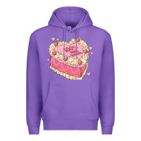 Purple 100 percent that bitch Premium Hoodie - MaliasSmallBusiness