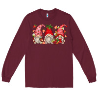 Burgundy strawberry gnomes Long Sleeve Tee - Zillion Design Studio