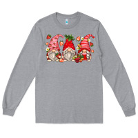 Heather Grey strawberry gnomes Long Sleeve Tee - Zillion Design Studio