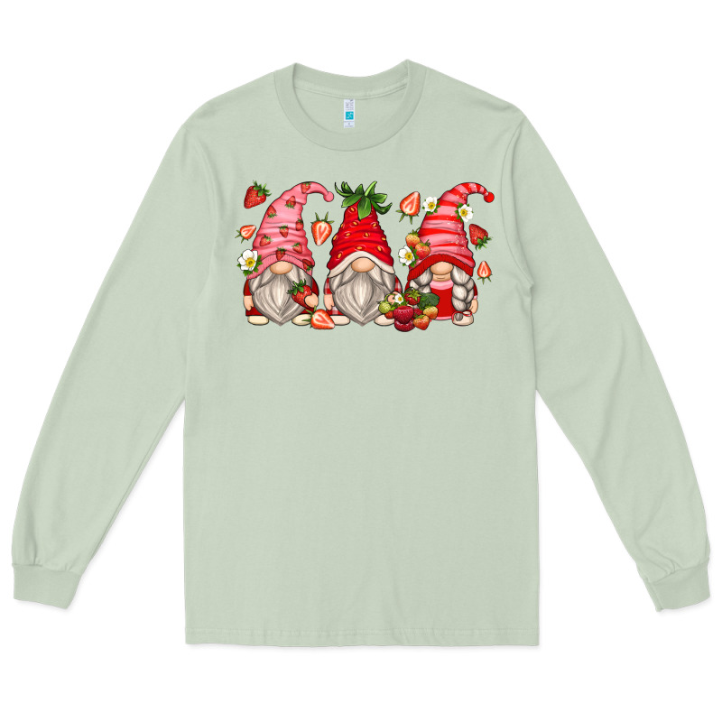 Strawberry Gnomes Long Sleeve Tee by Zillion Design Studio | Teevron