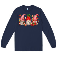 Navy strawberry gnomes Long Sleeve Tee - Zillion Design Studio