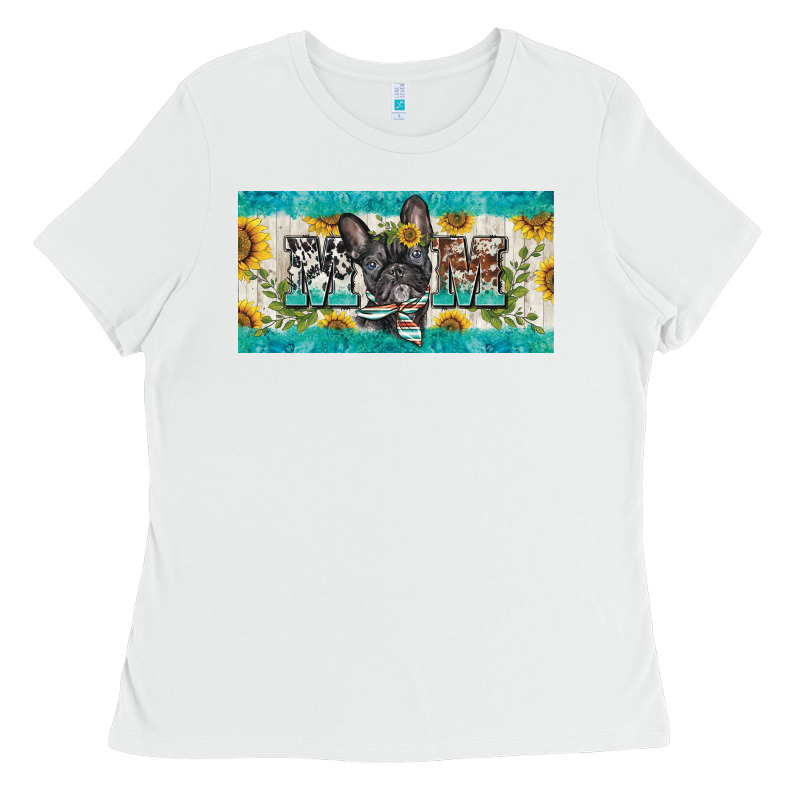 French Bulldog Mom License Plate Template Ladies Tee by BarkalooDesign | Teevron