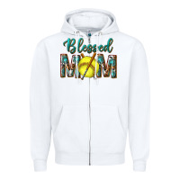 White western blessed mom with softball Zipper Hoodie - texasbilliewilder