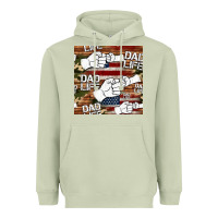 Matcha dad life fist bump seamless pattern Heavyweight Hoodie - HRA Design Shop