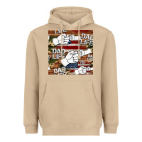 Mushroom dad life fist bump seamless pattern Heavyweight Hoodie - HRA Design Shop