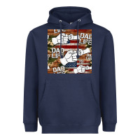Navy dad life fist bump seamless pattern Heavyweight Hoodie - HRA Design Shop