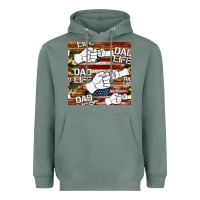 Sage dad life fist bump seamless pattern Heavyweight Hoodie - HRA Design Shop