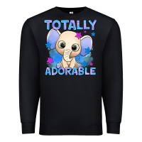 Black totally adorable elephant boy Premium Sweatshirt - AdoDesignShop