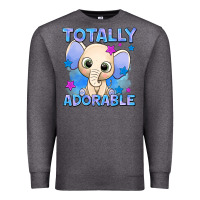 Charcoal Heather totally adorable elephant boy Premium Sweatshirt - AdoDesignShop