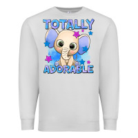 Dove Grey totally adorable elephant boy Premium Sweatshirt - AdoDesignShop